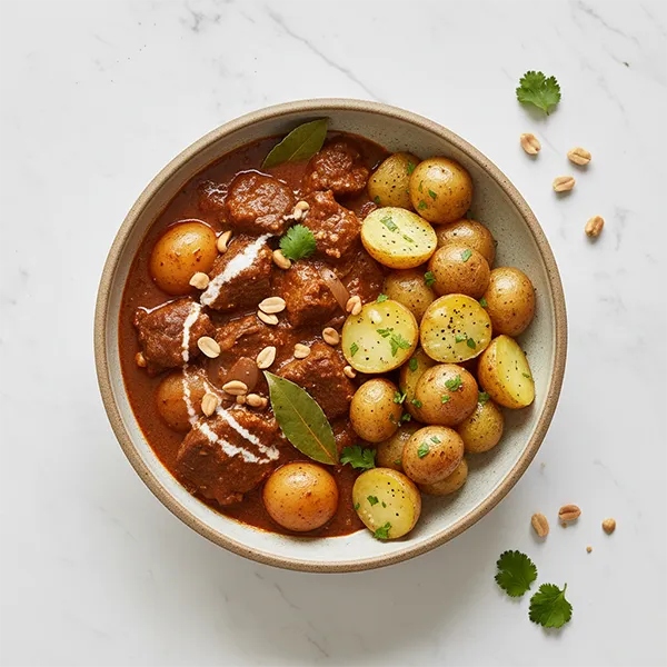 Thai Beef Massaman with Buttered Baby Potatoes